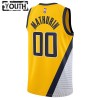 NBA Børn Trøje Indiana Pacers Bennedict Mathurin 00 2022-23 Jordan Statement Edition Navy Swingman